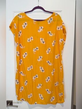 Patagonia Floral W June’s Lake Yellow Mariposa Lily Dress, XL